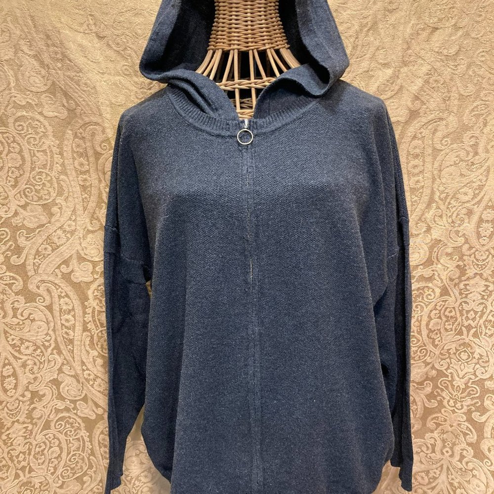 REITMANS KNIT ZIP UP FRONT GRAY HOODIE XXL